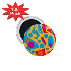 Colorful Decor 1 75  Magnets (100 Pack)  by Valentinaart