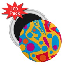 Colorful Decor 2 25  Magnets (100 Pack)  by Valentinaart