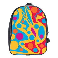 Colorful Decor School Bags(large)  by Valentinaart