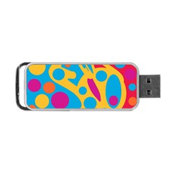 Colorful Decor Portable Usb Flash (two Sides) by Valentinaart