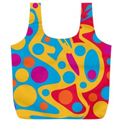 Colorful Decor Full Print Recycle Bags (l)  by Valentinaart