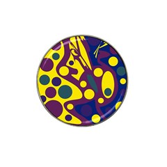 Deep Blue And Yellow Decor Hat Clip Ball Marker (10 Pack) by Valentinaart