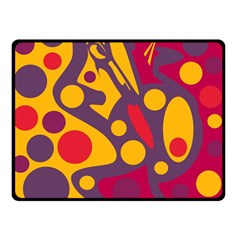 Colorful Chaos Double Sided Fleece Blanket (small)  by Valentinaart