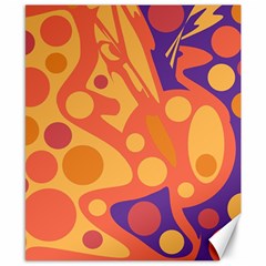 Orange And Blue Decor Canvas 8  X 10  by Valentinaart