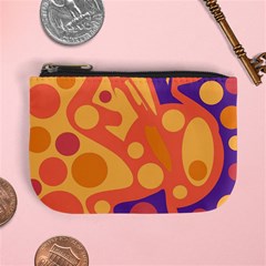 Orange And Blue Decor Mini Coin Purses by Valentinaart