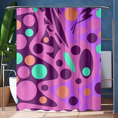 Purple And Green Decor Shower Curtain 60  X 72  (medium)  by Valentinaart