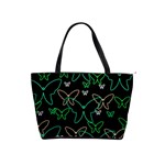 Green butterflies Shoulder Handbags Front