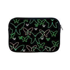 Green Butterflies Apple Ipad Mini Zipper Cases by Valentinaart