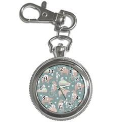 Bear Ruding Unicycle Unique Pop Art All Over Print Key Chain Watches