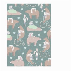 Bear Ruding Unicycle Unique Pop Art All Over Print Large Garden Flag (two Sides) by CraftyLittleNodes