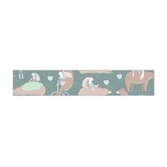 Bear Ruding Unicycle Unique Pop Art All Over Print Flano Scarf (Mini)