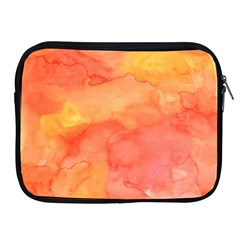 Watercolor Yellow Fall Autumn Real Paint Texture Artists Apple Ipad 2/3/4 Zipper Cases