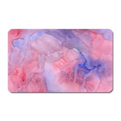 Galaxy Cotton Candy Pink And Blue Watercolor  Magnet (rectangular)