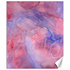 Galaxy Cotton Candy Pink And Blue Watercolor  Canvas 8  X 10 