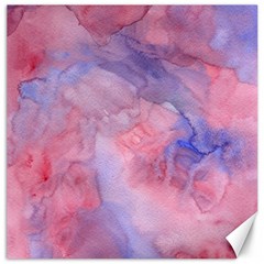 Galaxy Cotton Candy Pink And Blue Watercolor  Canvas 12  X 12  