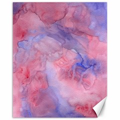 Galaxy Cotton Candy Pink And Blue Watercolor  Canvas 16  X 20   by CraftyLittleNodes