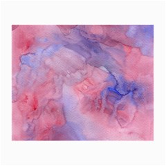 Galaxy Cotton Candy Pink And Blue Watercolor  Small Glasses Cloth (2-side)