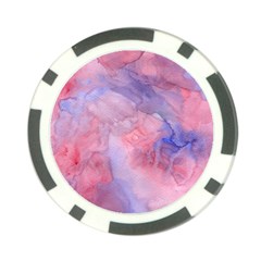 Galaxy Cotton Candy Pink And Blue Watercolor  Poker Chip Card Guards by CraftyLittleNodes