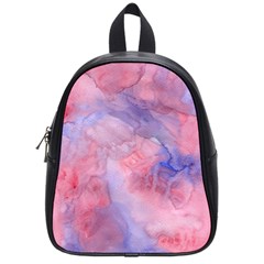 Galaxy Cotton Candy Pink And Blue Watercolor  School Bags (small) 