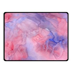 Galaxy Cotton Candy Pink And Blue Watercolor  Fleece Blanket (small)