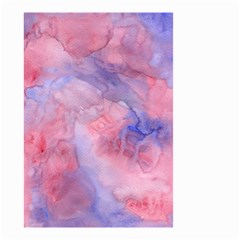 Galaxy Cotton Candy Pink And Blue Watercolor  Small Garden Flag (two Sides) by CraftyLittleNodes