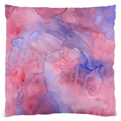 Galaxy Cotton Candy Pink And Blue Watercolor  Large Cushion Case (one Side) by CraftyLittleNodes