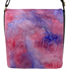 Galaxy Cotton Candy Pink And Blue Watercolor  Flap Messenger Bag (s)