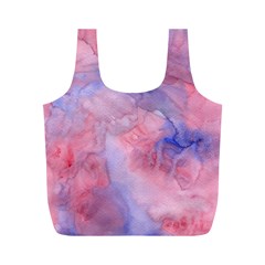 Galaxy Cotton Candy Pink And Blue Watercolor  Full Print Recycle Bags (m) 