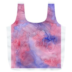 Galaxy Cotton Candy Pink And Blue Watercolor  Full Print Recycle Bags (l)  by CraftyLittleNodes