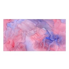 Galaxy Cotton Candy Pink And Blue Watercolor  Satin Shawl by CraftyLittleNodes