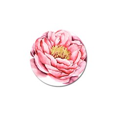 Large Flower Floral Pink Girly Graphic Golf Ball Marker by CraftyLittleNodes