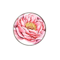 Large Flower Floral Pink Girly Graphic Hat Clip Ball Marker (4 Pack) by CraftyLittleNodes