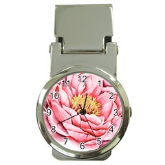 Large Flower Floral Pink Girly Graphic Money Clip Watches by CraftyLittleNodes