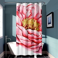 Large Flower Floral Pink Girly Graphic Shower Curtain 36  X 72  (stall)  by CraftyLittleNodes