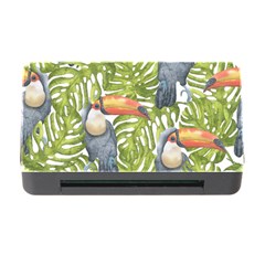 Tropical Print Leaves Birds Toucans Toucan Large Print Memory Card Reader With Cf