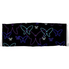 Blue Neon Butterflies Samsung Galaxy Nexus S I9020 Hardshell Case