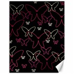 Pink neon butterflies Canvas 18  x 24   17.8 x23.08  Canvas - 1