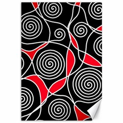 Hypnotic Design Canvas 12  X 18   by Valentinaart