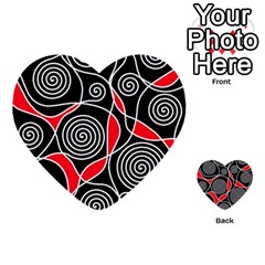 Hypnotic Design Multi-purpose Cards (heart) 