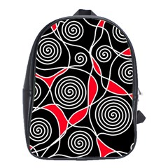 Hypnotic Design School Bags(large)  by Valentinaart