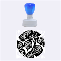 Hypnotic Design Rubber Round Stamps (medium) by Valentinaart