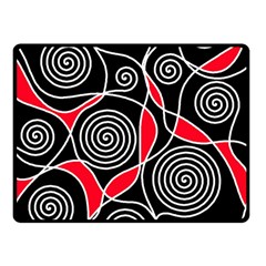 Hypnotic Design Double Sided Fleece Blanket (small)  by Valentinaart