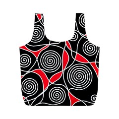 Hypnotic Design Full Print Recycle Bags (m)  by Valentinaart