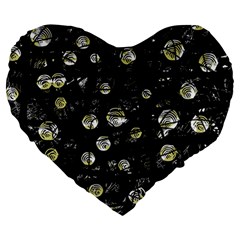 My Soul Large 19  Premium Heart Shape Cushions by Valentinaart