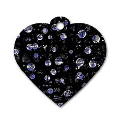 Blue Soul Dog Tag Heart (one Side) by Valentinaart