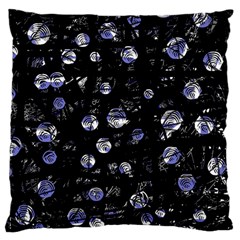 Blue Soul Large Cushion Case (one Side) by Valentinaart