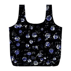 Blue Soul Full Print Recycle Bags (l)  by Valentinaart