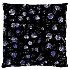 Blue Soul Large Flano Cushion Case (one Side) by Valentinaart