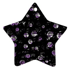 Purple Soul Star Ornament (two Sides)  by Valentinaart