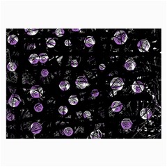 Purple Soul Large Glasses Cloth (2-side) by Valentinaart